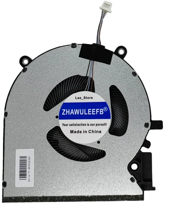 Alt view image 5 of 5 - ZHAWULEEFB CPU+GPU Cooling Fan for HP Victus 16-E 16-D 16-e0011nsOnly Available for 3050 Graphics Cards TPN-Q263 TPN-Q264 60W EG75070S1-C700-S9A EG75070S1-C710-S9A DC5V M75720-001 M75722-001 Fan
