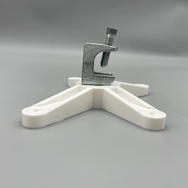 Main image of Beam Clamp Mount for Ubiquiti UniFi AP (UAP-AC-PRO, U6+, U6-Ent, U6-LR) - Easy Install for Warehouse Trusses