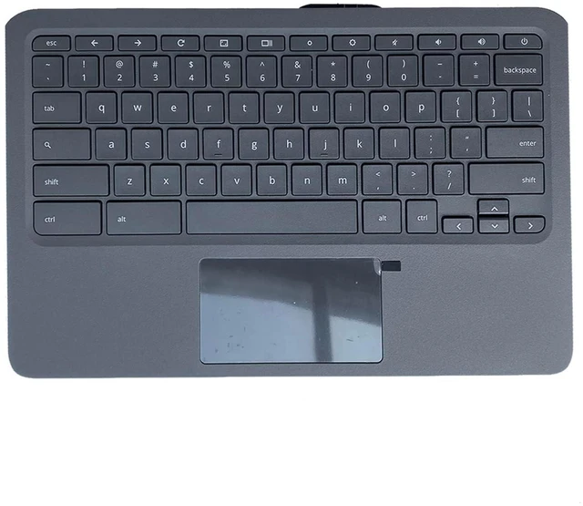 Main image of Replacement for HP Chromebook 11 G6 EE Laptop Upper Top Cover Case Palmrest Keyboard Touchpad Assembly Part L14921-001