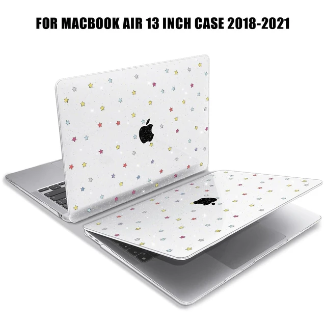 Alt view image 5 of 5 - YSCLBAHUKE Compatible with MacBook Air 13 inch Case 2021 2020-2018 M1 A2337 A2179 A1932 Retina, Hard Shell Screen Protector&Trackpad Sticker&Keyboard Cover for 13.3" M1 MacColored Star