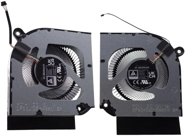 Main image of YesNOPart GPU Graphics CPU Cooling Fan Replacement for Acer Predator Helios Neo PHN16-71 PHN18-71 PHN16-71-76H5 PHN18-71-99RC