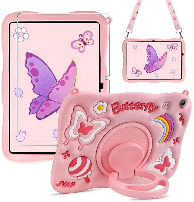Main image of for Samsung Galaxy Tab A9 Plus Pink Tablet Case Kids Girls Screen Protector