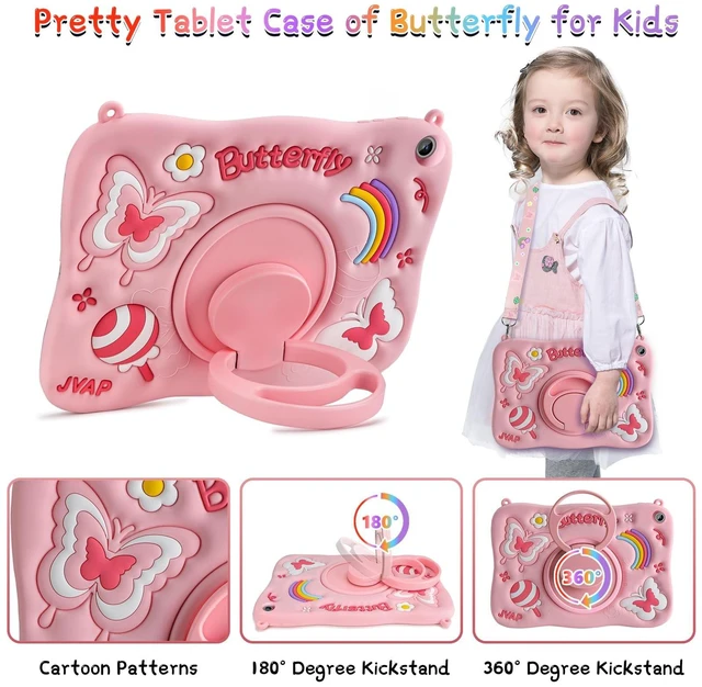 Alt view image 2 of 5 - for Samsung Galaxy Tab A9 Plus Pink Tablet Case Kids Girls Screen Protector