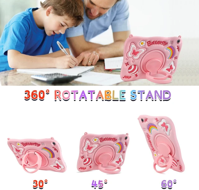 Alt view image 3 of 5 - for Samsung Galaxy Tab A9 Plus Pink Tablet Case Kids Girls Screen Protector
