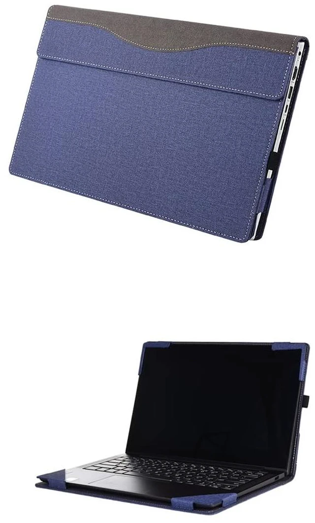 Main image of XJchen 14-EB Case for HP EliteBook 725 820 830 G3 G4 ProBook x360 435 G7 G8 G9 G10 Chromebook 14ct-cd 14 Inch Cover Protective Skin Sleeve PU Leather Pouch (Blue)