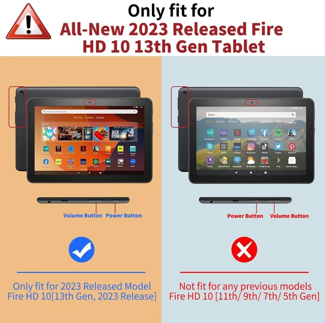 Alt view image 2 of 5 - VODEFOX Case for Kindle Fire HD 10 Tablet (13th/11th Generation) - Black
