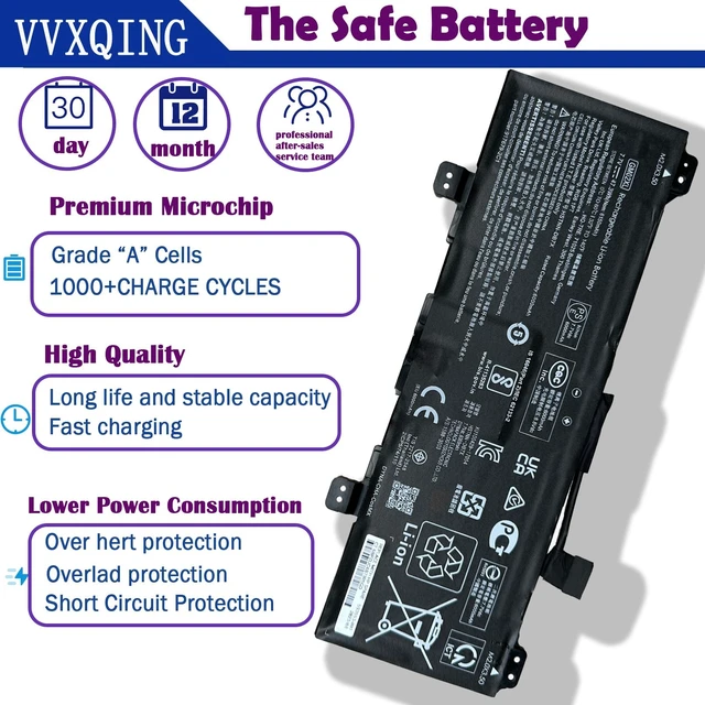 Alt view image 3 of 5 - VVXQING 47.3Wh GM02XL HSTNN-DB7X 917725-855 Laptop Battery Compatible for HP Chromebook 14 G5 14-CA000NA 11 G6 G7 EE Chromebook X360 11 G1 Series Notebook 917679-271 HSTNN-UB7M