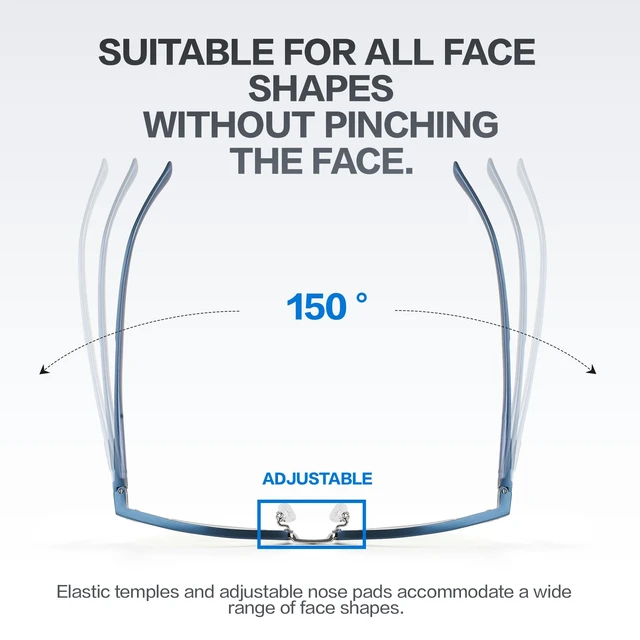 Alt view image 5 of 5 - BIRCEN Blue Light Blocking Glasses: Blocks Blue Light Metal Glasses for Men