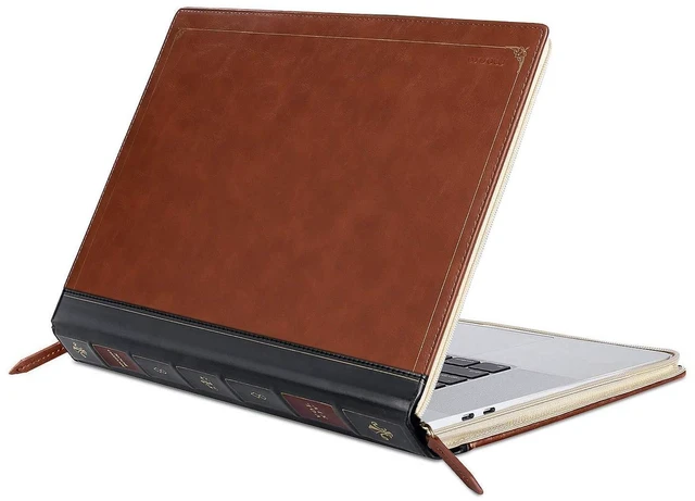 Main image of MOSISO Laptop Sleeve Case Bag, PU Leather Zippered Protective Cover