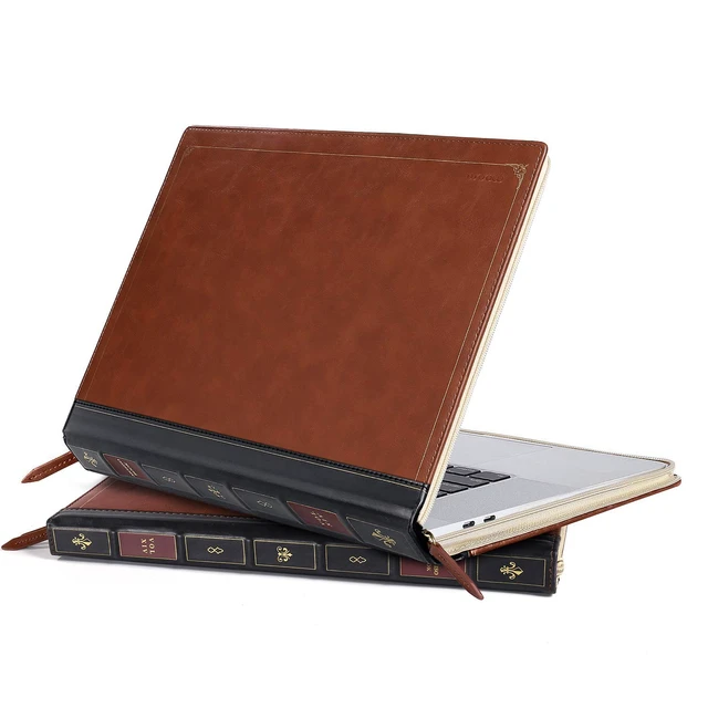 Alt view image 4 of 5 - MOSISO Laptop Sleeve Case Bag, PU Leather Zippered Protective Cover
