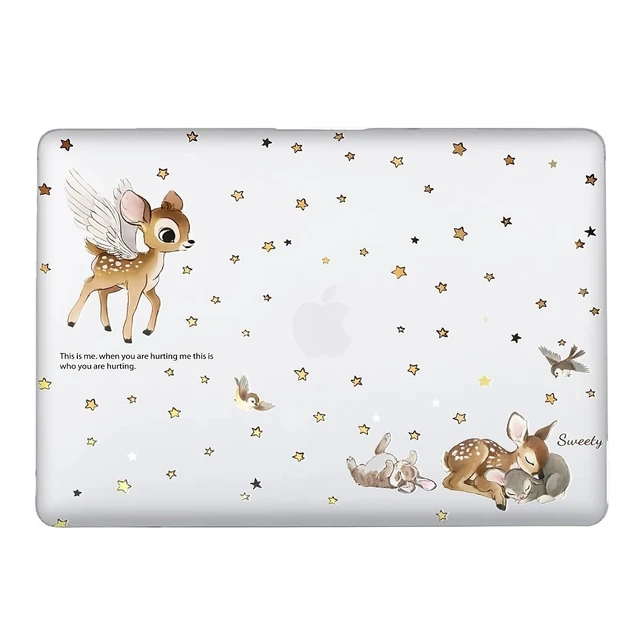 Alt view image 3 of 5 - Case Compatible with MacBook Air 13 Inch 2022-2018 Release Model A2337 M1 M2 A2681,Art Protector Cover for Air13 Retina Display with Touch ID-Lovely Deer with Wings,13.3 Air(A1932/A2179/A2337)