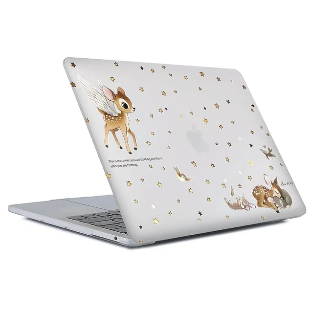 Alt view image 4 of 5 - Case Compatible with MacBook Air 13 Inch 2022-2018 Release Model A2337 M1 M2 A2681,Art Protector Cover for Air13 Retina Display with Touch ID-Lovely Deer with Wings,13.3 Air(A1932/A2179/A2337)