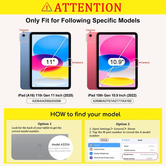 Alt view image 2 of 5 - Lokigo Rotating Case for iPad (A16) 11th Gen 11-Inch, iPad 10th Gen 10.9"
