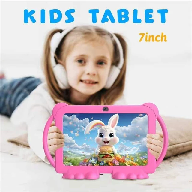 Alt view image 2 of 5 - Kids Tablet 7 inch for Girls Boy Android Tablets for Kids, 4GB RAM 32GB ROM Toddler Tablet, WIFI Bluetooth, Safety Eye IPS Screen, Parental Control, Dual Camera Shockproof Case for Educational Games