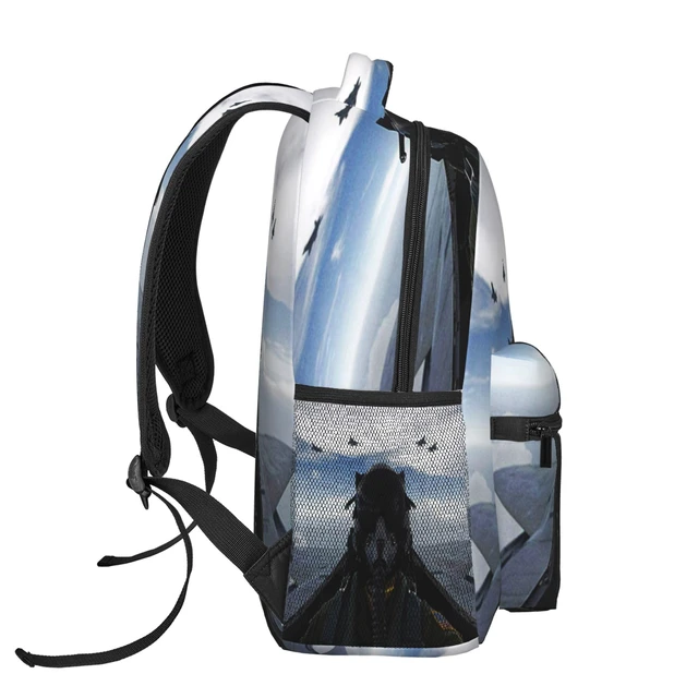 Alt view image 3 of 5 - ZUIDSYI Airplane Aircraft Backpack Fighter Pilot Travel Laptop Backpacks Ruckasck Book Bags Plane School Bag for Boys Girls Kids Childrens Teenager