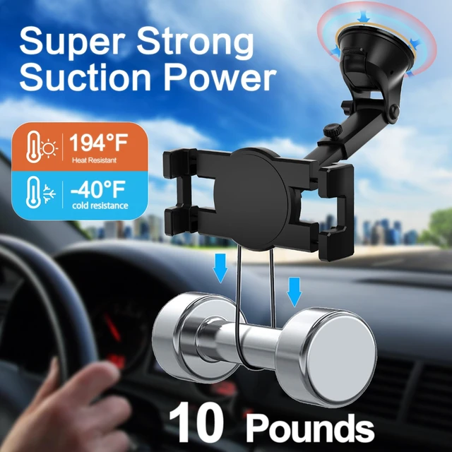 Alt view image 4 of 5 - YOOZ Dashboard Car Tablet Mount Suction - Telescopic Adjustable Arm