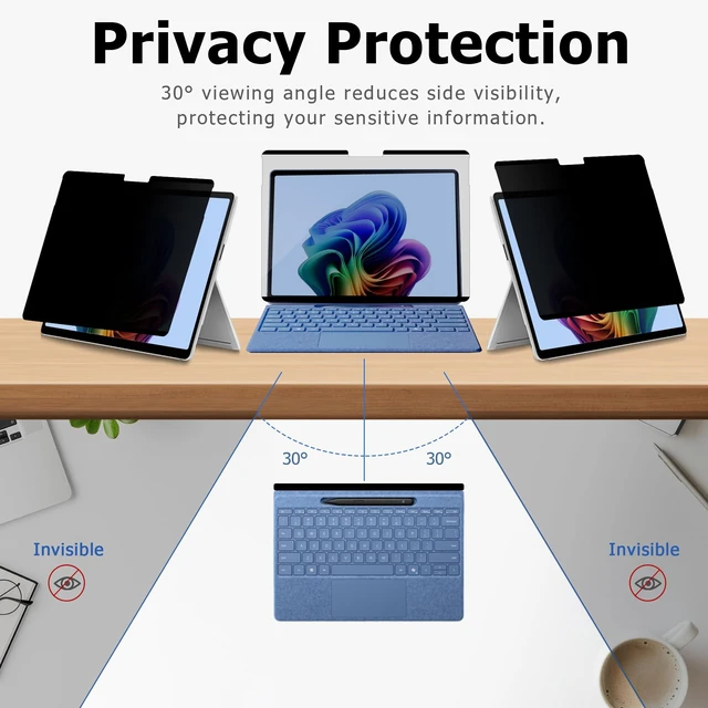 Alt view image 4 of 5 - Adeway Magnetic Privacy Screen for Surface Pro 11 13"