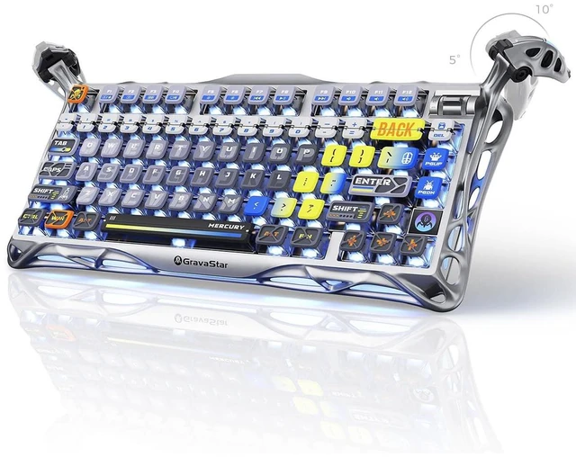 Main image of GravaStar Mercury K1 Pro 75% Wireless Mechanical Gaming Keyboard, Hot-Swap
