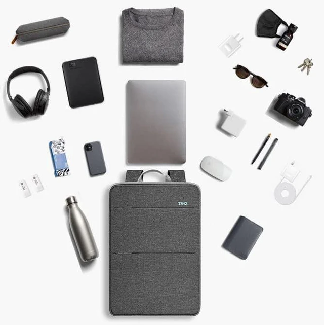 Alt view image 5 of 5 - ZINZ Slim & Expandable Laptop Backpack 13-14 inch,G01Y01
