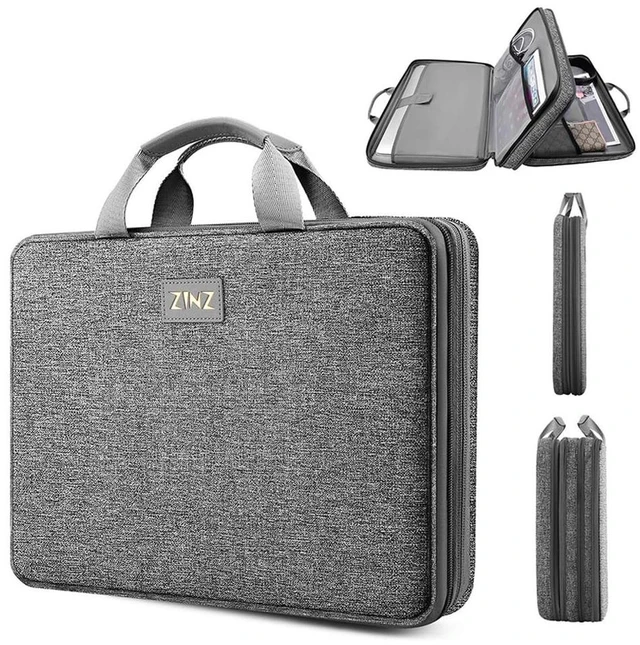 Main image of ZINZ Expandable Laptop Case 15.6 Inch Sleeve, Protective Carrying Case Compatible with MacBook Neo 16", MacBook Pro 16"/15.4", Dell XPS 16" and Most 15" 15.6" 16" NotebookG01DG01
