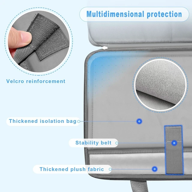 Alt view image 5 of 5 - ZINZ Expandable Laptop Case 15.6 Inch Sleeve, Protective Carrying Case Compatible with MacBook Neo 16", MacBook Pro 16"/15.4", Dell XPS 16" and Most 15" 15.6" 16" NotebookG01DG01