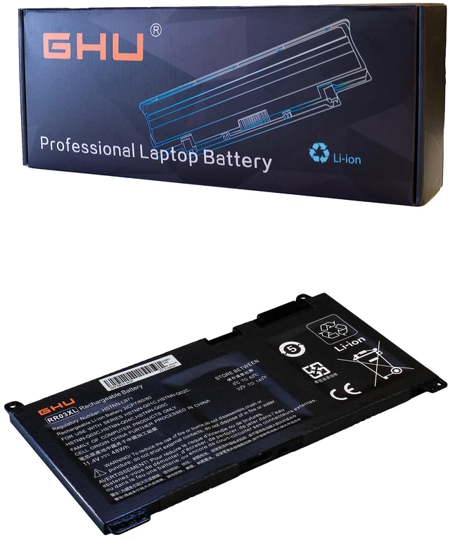 Main image of GHU RR03XL Laptop Battery 48Wh Replacement for HP ProBook 430 440 450 455 470 G4 mt20, Compatible with HSTNN-Q02C HSTNN-UB7C 851477-421