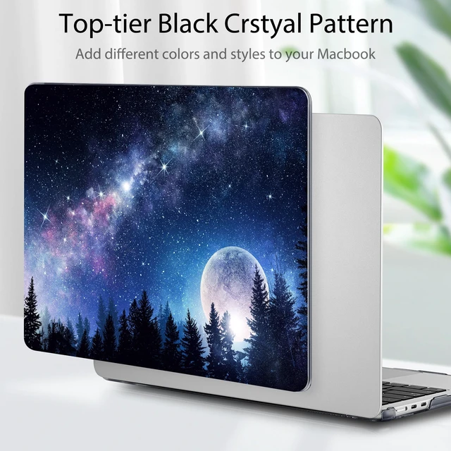 Alt view image 3 of 5 - Tuiklol for MacBook Air 13 inch Case M5 2026 M4 2025 M3 2024 M2 2022 Release Model A3449 A3240 A3113 A2681,Plastic Hard Shell Cover for MacBook Air 13.6 with Touch ID, Moonlight