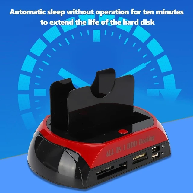 Alt view image 5 of 5 - Tosuny 2.5"/3.5" HDD All in 1 HDD Hard Drive Docking Station, 2.5" / 3.5" SATA IDE HDD Docking Station, Support All 2.5/3.5" SATA & IDE Hard Disk, Compatible with USB 1.1, USB 2.0 SATA l