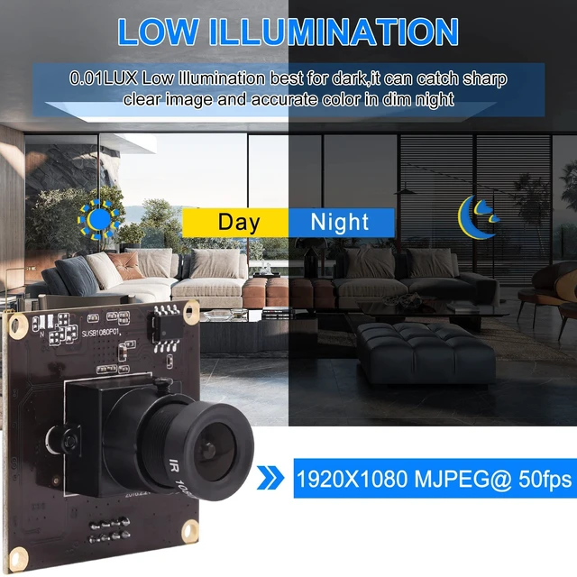 Alt view image 5 of 5 - ELP USB3.0 Mini PC Camera - Low Light 1080P 50fps USB Security Camera for Computer & Laptop