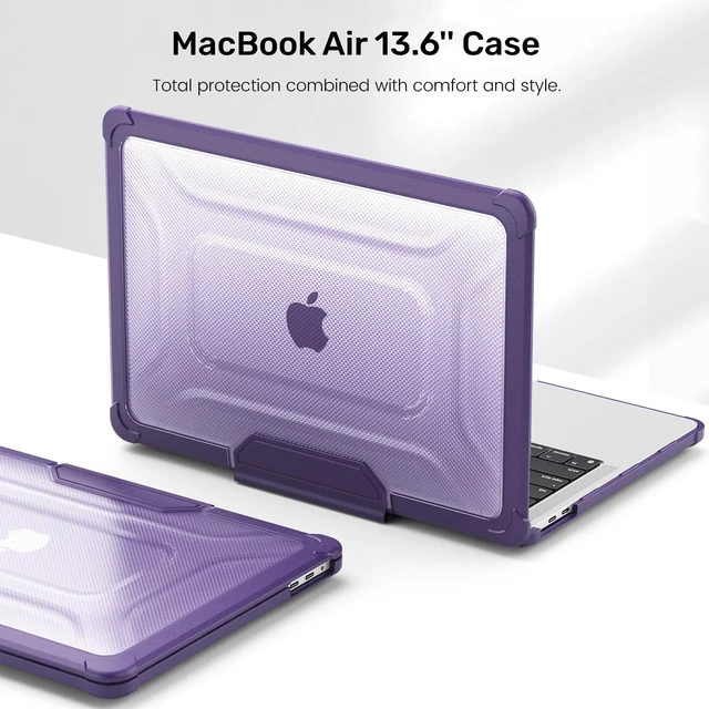 Alt view image 5 of 5 - DTangLsm for Rugged MacBook Air 13 inch Case 2026-2022 M5 M4 M3 M2, Purple