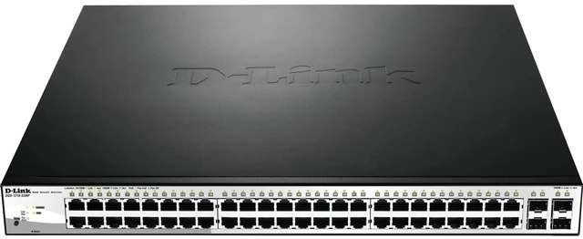 Main image of D-Link DGS-1210-52MP Ethernet Switch - 52 Ports - Manageable - 4 x Expansion Slots - 10/100/1000Base-T, 1000Base-X - 4 x SFP Slots - 2 Layer Supported