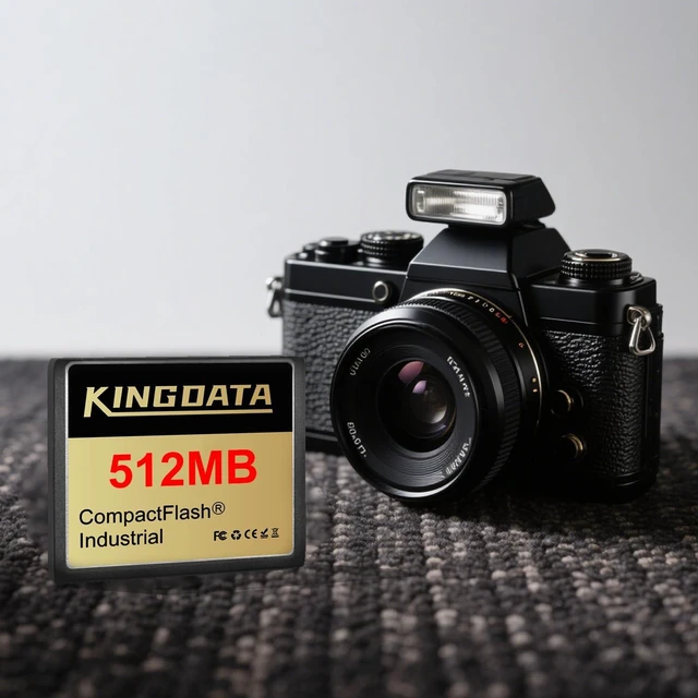 Alt view image 5 of 5 - KINGDATA Industrial Compact Flash Memory Card 5pack 512MB FAT16 Type I for Industrial Equipment Vintage Digital Cameras