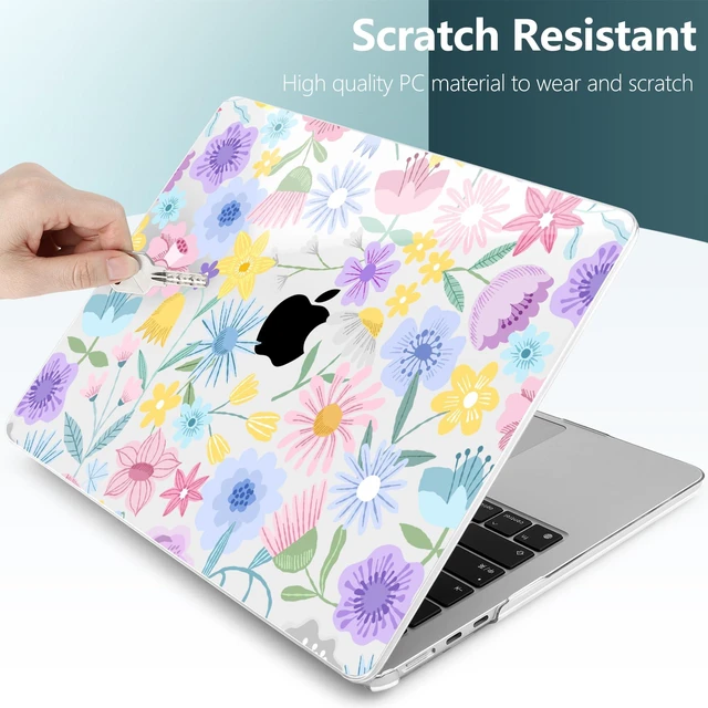 Alt view image 4 of 5 - TWOLSKOO for MacBook Air 15 inch Case 2026 2025 2024 2023 Release M5 A3448 M4 A3241 M3 A3114 M2 A2941, Plastic Hard Shell & Screen Protector & Keyboard Cover & Type C Adapter, Flying Astronauts