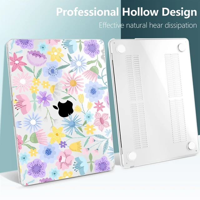 Alt view image 5 of 5 - TWOLSKOO for MacBook Air 15 inch Case 2026 2025 2024 2023 Release M5 A3448 M4 A3241 M3 A3114 M2 A2941, Plastic Hard Shell & Screen Protector & Keyboard Cover & Type C Adapter, Flying Astronauts