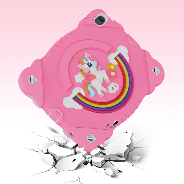 Alt view image 4 of 5 - XZC Kids Case for iPad (A16) 11th Gen 11"/iPad 10th Gen 10.9", Hot Pink