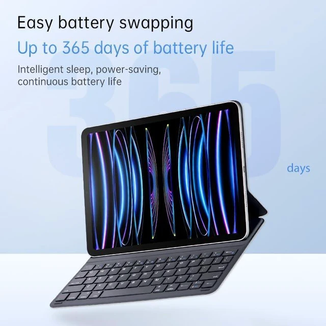 Alt view image 2 of 5 - Smart Keyboard Folio for Air 11 Inch (M4 2026/M3 2025/M2 2024)&iPad Pro 11 inch (1st,2nd,3rd,4th Gen)and 10.9" iPad Air(4/ 5th Gen),Magnetic Keyboard Case with Two Viewing Angles,Front Back Protection