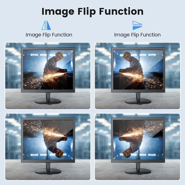 Alt view image 5 of 5 - Eyoyo 17-Inch Security Camera Monitor, 1280x1024 5:4 Display