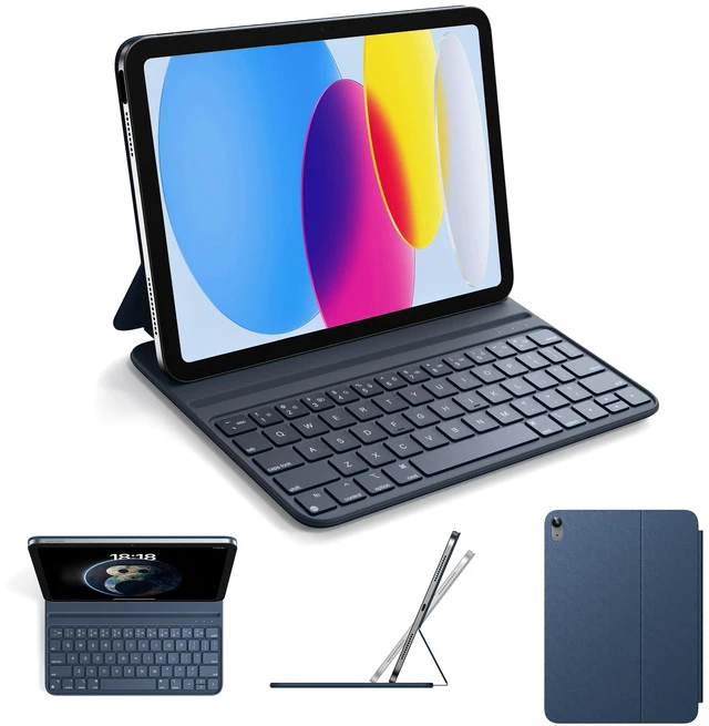 Main image of HOU Smart Folio Keyboard Case for iPad A16 and iPad 10th Generation