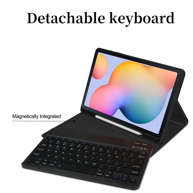 Alt view image 2 of 5 - Kaidisen Backlit Keyboard Case for Galaxy Tab A9+ / A9 Plus 11 inch 2023 Tablet SM-X210/X216/X218 with Mouse, Detachable Backlight Color Case, Purple