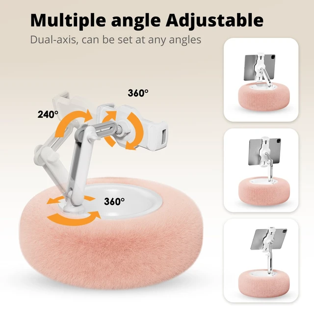 Alt view image 4 of 5 - SupeDesk Tablet Pillow Stand with Snack Bowl for Bed, Kindle and iPad