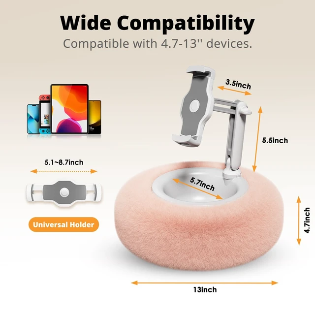 Alt view image 5 of 5 - SupeDesk Tablet Pillow Stand with Snack Bowl for Bed, Kindle and iPad