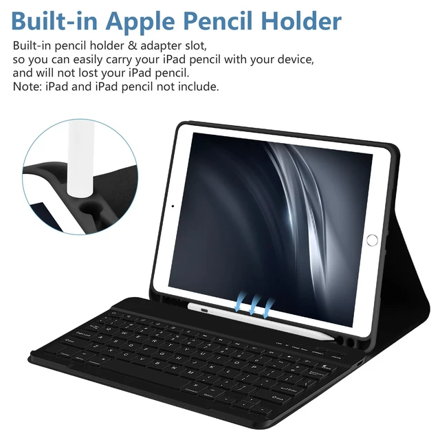 Alt view image 5 of 5 - TaIYanG Keyboard Case for iPad 9th Gen, Detachable Bluetooth Keyboard