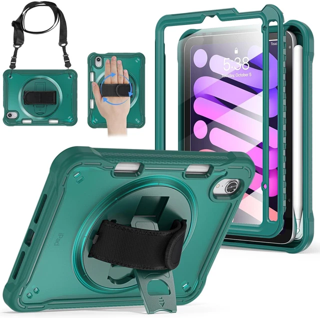 Main image of BRAECNstock iPad mini Case for 6th/7th (A17 pro) 8.3-inch, Midnight Green