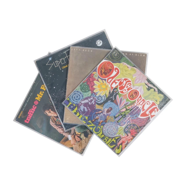 Alt view image 2 of 4 - Vinyl Record Sleeves, 4 Mil HDPE Outer Sleeves, Clear, 50 Pack