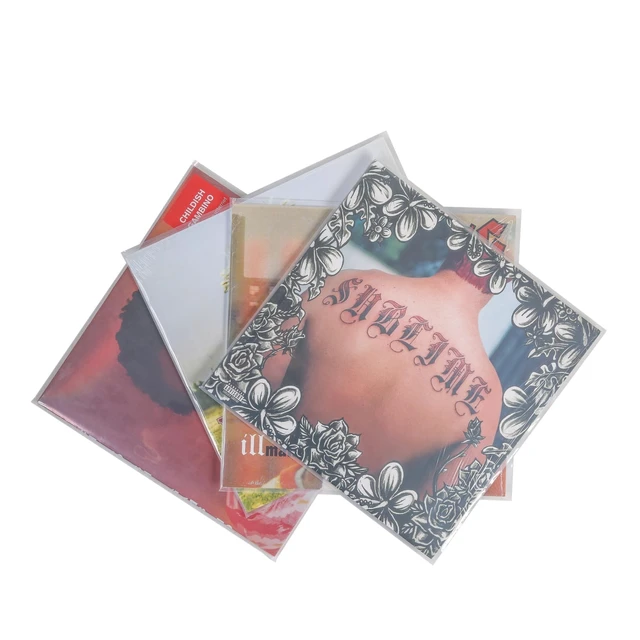 Alt view image 3 of 4 - Vinyl Record Sleeves, 4 Mil HDPE Outer Sleeves, Clear, 50 Pack