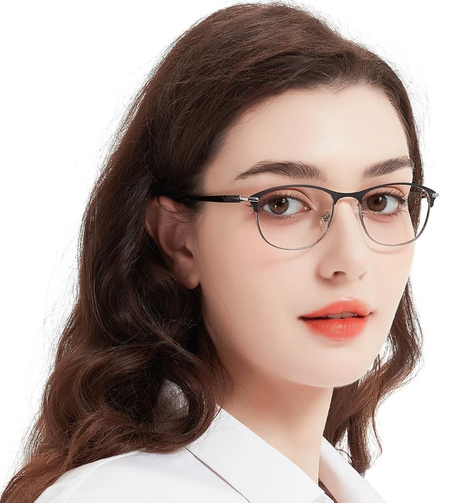 Main image of WEMOOTANTS Blue Light Blocking Glasses Metal Black Frame Non Prescription Eyeglasses