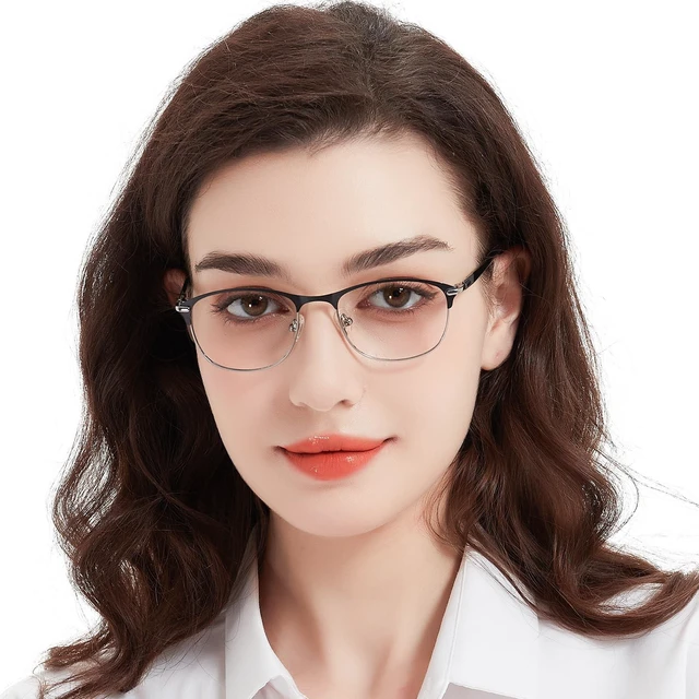 Alt view image 2 of 5 - WEMOOTANTS Blue Light Blocking Glasses Metal Black Frame Non Prescription Eyeglasses