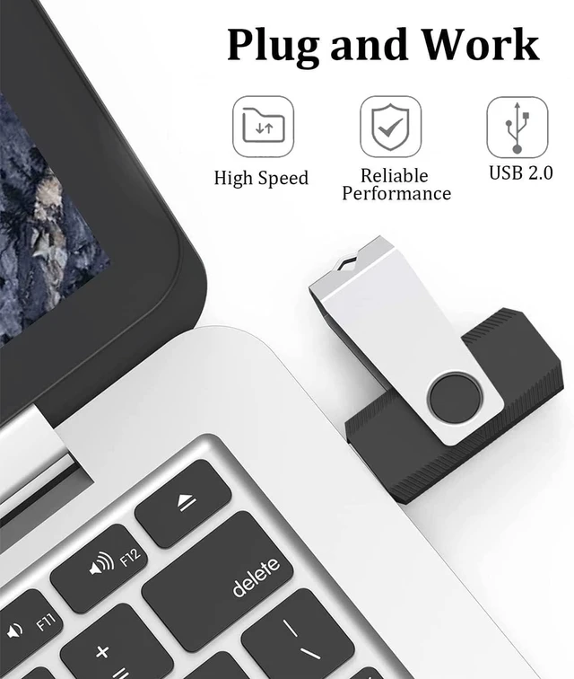 Alt view image 2 of 5 - 4GB Flash Drive 100 Pack, Wooolken USB 2.0 Thumb Drives Memory Stick
