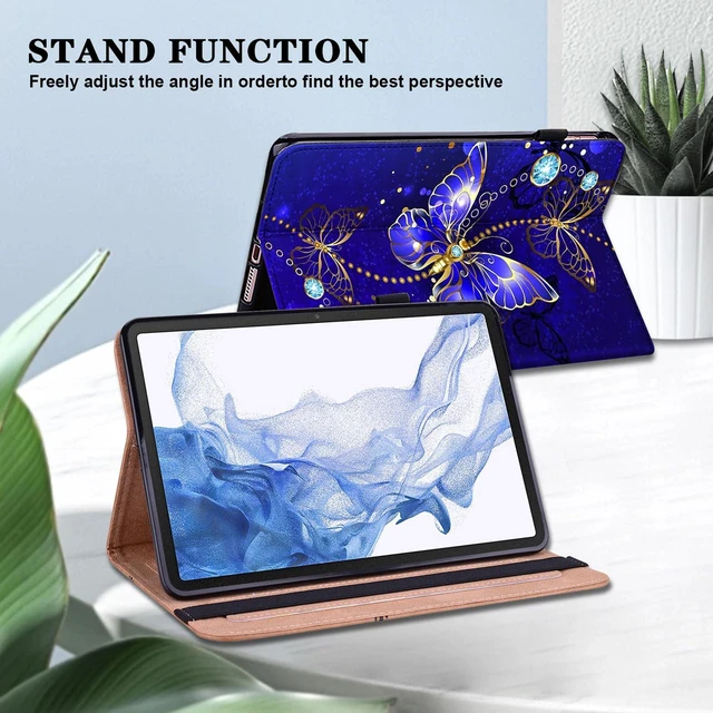 Alt view image 3 of 5 - VODEFOX Case for Kindle Fire Max 11 Case (13th Generation, 2023 Release) 11", PU Leather Folio Stand Cover for Fire Max 11 Tablet - Diamond Butterfly