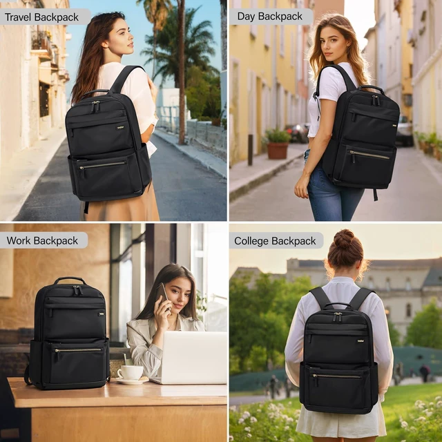 Alt view image 4 of 5 - VNINE Laptop Backpack Fashion Bag Travel Daily Backpack for Women Fits 15.6 Inch Laptop Water Resistant Computer Backpack for College Business Capacity Casual Bags carry Daypack